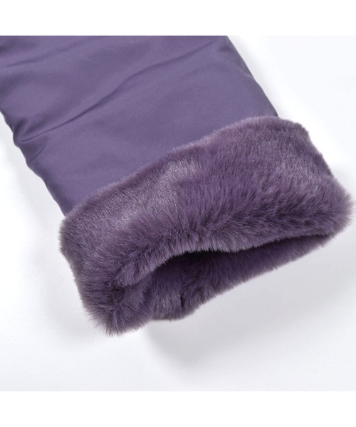 BeBe（ベベ）の「BeBe/タフタファーフード取り外し可能中綿コート(80~150cm)（その他アウター・キッズ・ネイビー/ピンク/パープル・120/150/90/110/140/100/130/80）」の13枚目の写真