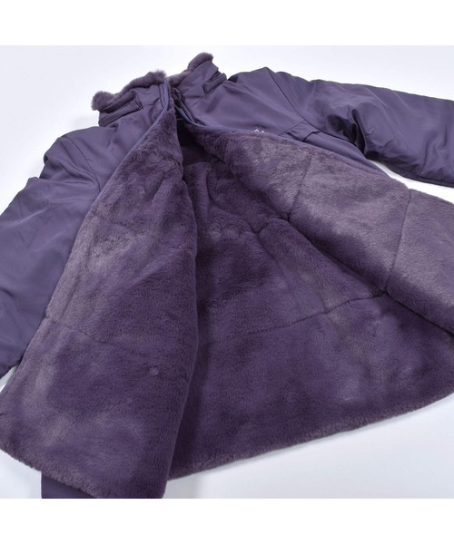 BeBe（ベベ）の「BeBe/タフタファーフード取り外し可能中綿コート(80~150cm)（その他アウター・キッズ・ネイビー/ピンク/パープル・120/150/90/110/140/100/130/80）」の14枚目の写真