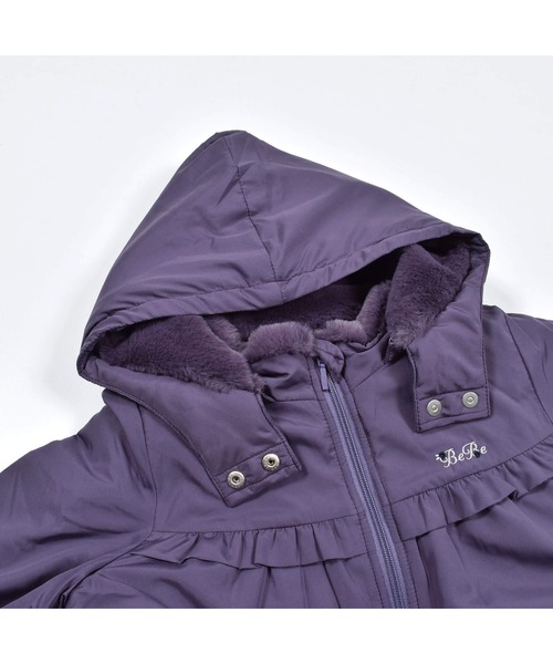BeBe（ベベ）の「BeBe/タフタファーフード取り外し可能中綿コート(80~150cm)（その他アウター・キッズ・ネイビー/ピンク/パープル・120/150/90/110/140/100/130/80）」の15枚目の写真