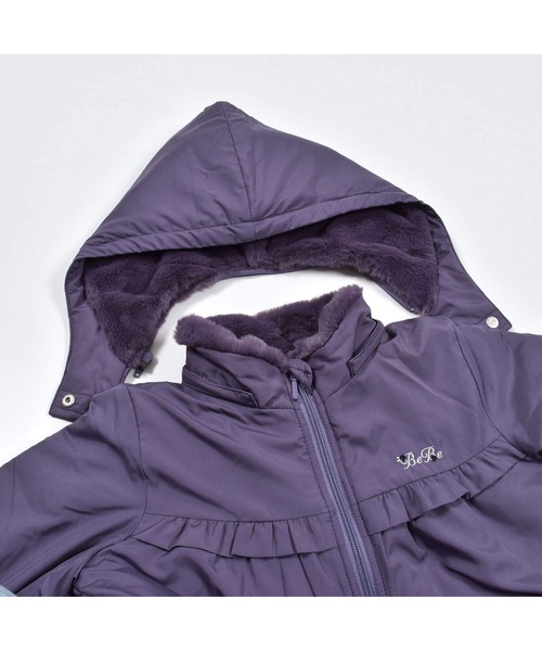 BeBe（ベベ）の「BeBe/タフタファーフード取り外し可能中綿コート(80~150cm)（その他アウター・キッズ・ネイビー/ピンク/パープル・120/150/90/110/140/100/130/80）」の16枚目の写真