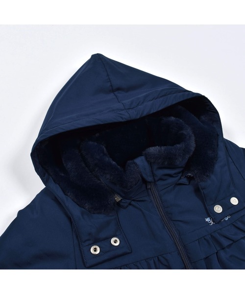 BeBe（ベベ）の「BeBe/タフタファーフード取り外し可能中綿コート(80~150cm)（その他アウター・キッズ・ネイビー/ピンク/パープル・120/150/90/110/140/100/130/80）」の20枚目の写真