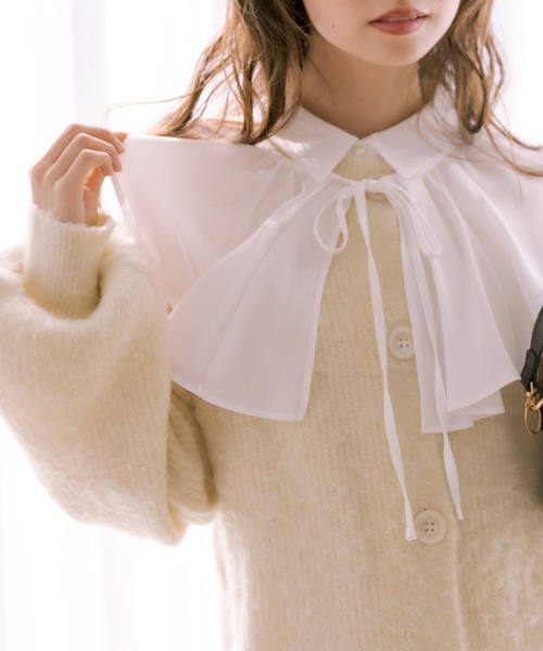 OLIVE des OLIVE（オリーブデオリーブ）の「ふわふわロングカーディガン（カーディガン/ボレロ・レディース・ベージュ/ラベンダー/ホワイト/ブルー・FREE）」の17枚目の写真