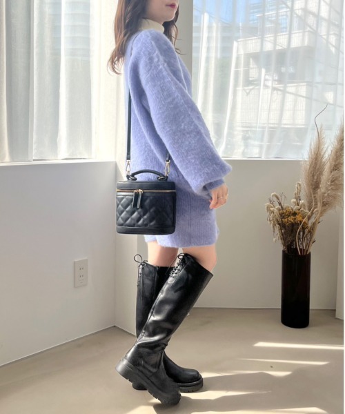 OLIVE des OLIVE（オリーブデオリーブ）の「ふわふわロングカーディガン（カーディガン/ボレロ・レディース・ベージュ/ラベンダー/ホワイト/ブルー・FREE）」の19枚目の写真