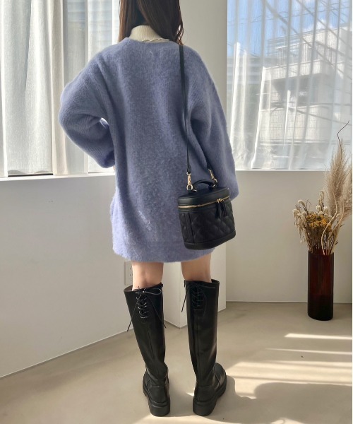 OLIVE des OLIVE（オリーブデオリーブ）の「ふわふわロングカーディガン（カーディガン/ボレロ・レディース・ベージュ/ラベンダー/ホワイト/ブルー・FREE）」の20枚目の写真