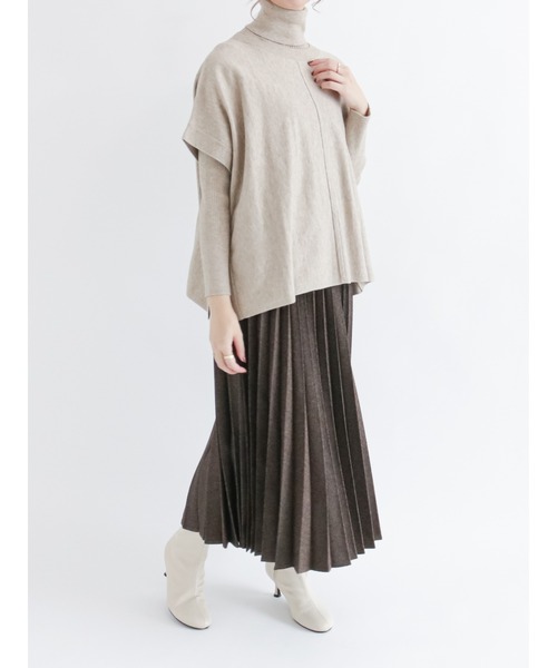 Te chichi(テチチ)の「ウーリッシュプリーツスカート(スカート・レディース・ブラック/グレー/ブラウン・フリ-)」の11枚目の写真