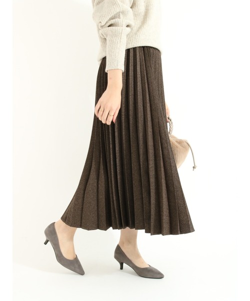 Te chichi(テチチ)の「ウーリッシュプリーツスカート(スカート・レディース・ブラック/グレー/ブラウン・フリ-)」の14枚目の写真