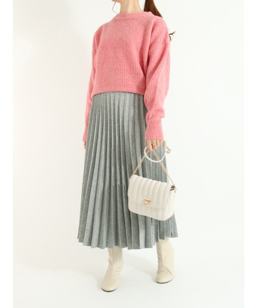 Te chichi(テチチ)の「ウーリッシュプリーツスカート(スカート・レディース・ブラック/グレー/ブラウン・フリ-)」の5枚目の写真