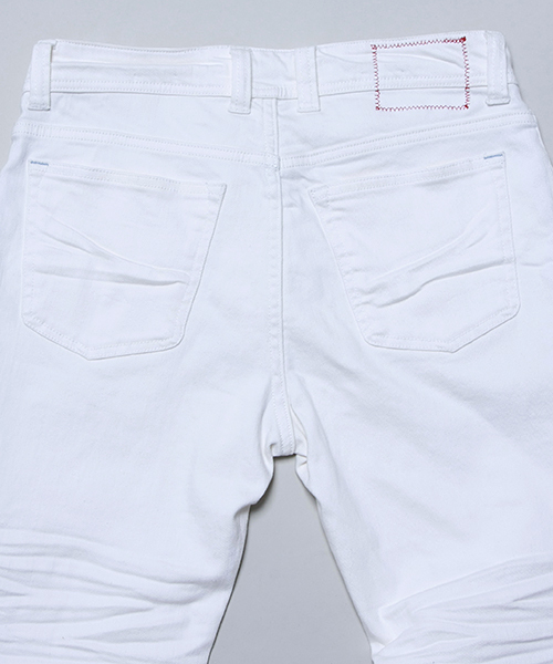 MEN'S MELROSE（メンズメルローズ）の「ストレッチデニム５ポケットクロップドパンツ（その他パンツ・メンズ・その他2/ライトインディゴブルー/ホワイト/ブラック・LARGE/MEDIUM/SMALL）」の22枚目の写真