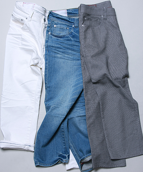 MEN'S MELROSE（メンズメルローズ）の「ストレッチデニム５ポケットクロップドパンツ（その他パンツ・メンズ・その他2/ライトインディゴブルー/ホワイト/ブラック・LARGE/MEDIUM/SMALL）」の17枚目の写真