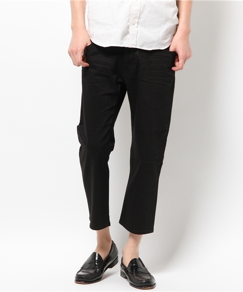 MEN'S MELROSE（メンズメルローズ）の「ストレッチデニム５ポケットクロップドパンツ（その他パンツ・メンズ・その他2/ライトインディゴブルー/ホワイト/ブラック・LARGE/MEDIUM/SMALL）」の3枚目の写真