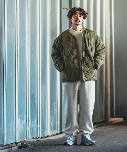 improves（インプローブス）の「デュスポ リバーシブル キルティングジャケット（ミリタリージャケット・メンズ・ブラック/ベージュ/カーキ・MEDIUM/LARGE/X-LARGE）」の20枚目の写真