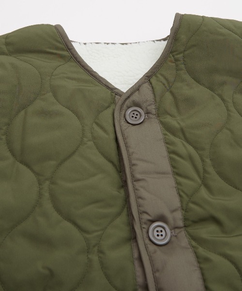 improves（インプローブス）の「デュスポ リバーシブル キルティングジャケット（ミリタリージャケット・メンズ・ブラック/ベージュ/カーキ・MEDIUM/LARGE/X-LARGE）」の22枚目の写真