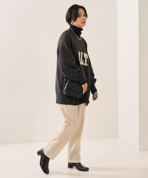 FREAK'S STORE（フリークスストア）の「サガラワッペンロゴニット（ニット/セーター・レディース・グレー/ナチュラル/グリーン・ﾌﾘ-）」の17枚目の写真