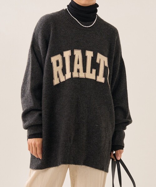 FREAK'S STORE（フリークスストア）の「サガラワッペンロゴニット（ニット/セーター・レディース・グレー/ナチュラル/グリーン・ﾌﾘ-）」の18枚目の写真