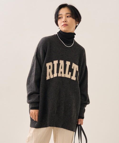 FREAK'S STORE（フリークスストア）の「サガラワッペンロゴニット（ニット/セーター・レディース・グレー/ナチュラル/グリーン・ﾌﾘ-）」の19枚目の写真