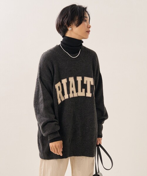 FREAK'S STORE（フリークスストア）の「サガラワッペンロゴニット（ニット/セーター・レディース・グレー/ナチュラル/グリーン・ﾌﾘ-）」の20枚目の写真