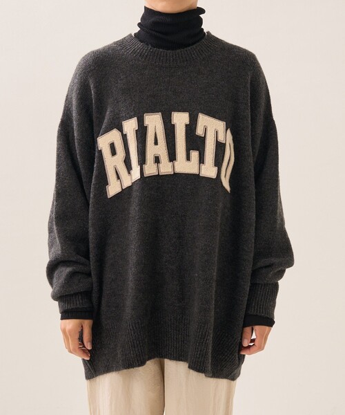 FREAK'S STORE（フリークスストア）の「サガラワッペンロゴニット（ニット/セーター・レディース・グレー/ナチュラル/グリーン・ﾌﾘ-）」の21枚目の写真