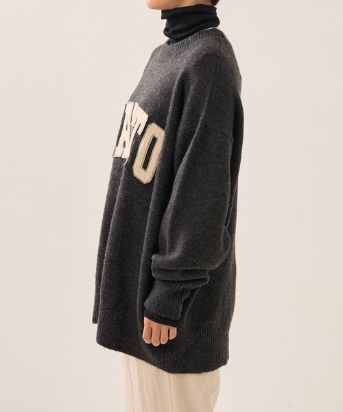 FREAK'S STORE（フリークスストア）の「サガラワッペンロゴニット（ニット/セーター・レディース・グレー/ナチュラル/グリーン・ﾌﾘ-）」の22枚目の写真