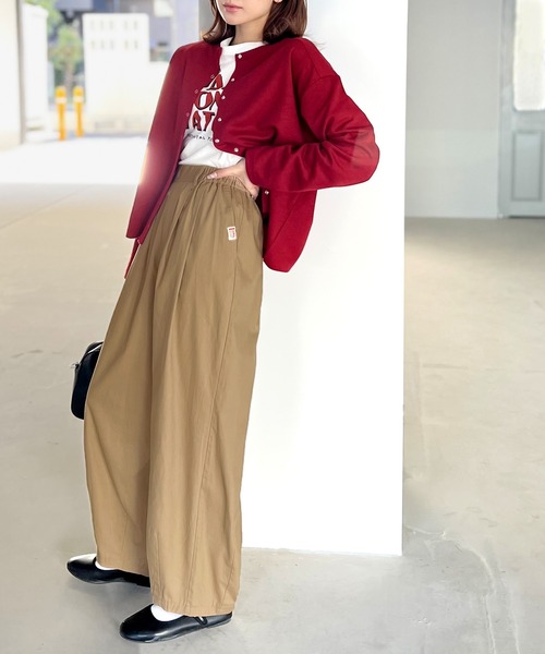 Java(ジャバ)の「《JaVa ジャバコラボ》絶妙なルーズ感。綿100%シャカシャカサーカスパンツ(その他パンツ・レディース・カーキ系/アイボリー/ベージュ/ブラック・SMALL/MEDIUM/LARGE/X-LARGE)」の12枚目の写真