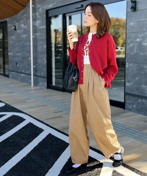 Java(ジャバ)の「《JaVa ジャバコラボ》絶妙なルーズ感。綿100%シャカシャカサーカスパンツ(その他パンツ・レディース・カーキ系/アイボリー/ベージュ/ブラック・SMALL/MEDIUM/LARGE/X-LARGE)」の13枚目の写真