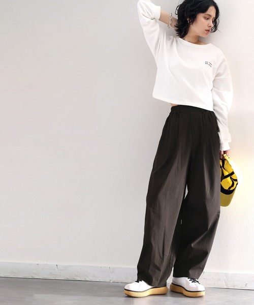 Java(ジャバ)の「《JaVa ジャバコラボ》絶妙なルーズ感。綿100%シャカシャカサーカスパンツ(その他パンツ・レディース・カーキ系/アイボリー/ベージュ/ブラック・SMALL/MEDIUM/LARGE/X-LARGE)」の19枚目の写真