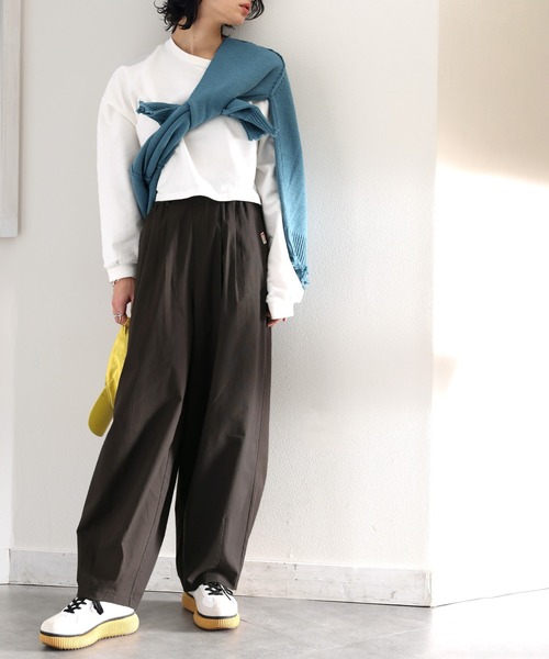 Java(ジャバ)の「《JaVa ジャバコラボ》絶妙なルーズ感。綿100%シャカシャカサーカスパンツ(その他パンツ・レディース・カーキ系/アイボリー/ベージュ/ブラック・SMALL/MEDIUM/LARGE/X-LARGE)」の22枚目の写真