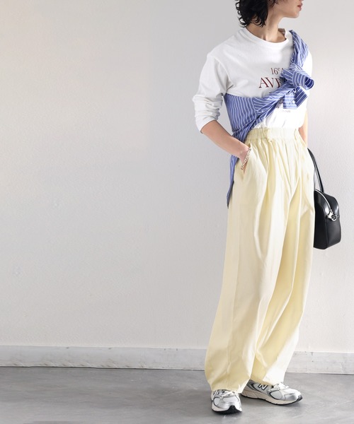 Java(ジャバ)の「《JaVa ジャバコラボ》絶妙なルーズ感。綿100%シャカシャカサーカスパンツ(その他パンツ・レディース・カーキ系/アイボリー/ベージュ/ブラック・SMALL/MEDIUM/LARGE/X-LARGE)」の9枚目の写真