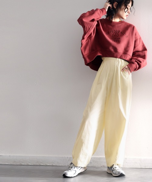 Java(ジャバ)の「《JaVa ジャバコラボ》絶妙なルーズ感。綿100%シャカシャカサーカスパンツ(その他パンツ・レディース・カーキ系/アイボリー/ベージュ/ブラック・SMALL/MEDIUM/LARGE/X-LARGE)」の11枚目の写真