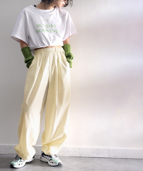 Java(ジャバ)の「《JaVa ジャバコラボ》絶妙なルーズ感。綿100%シャカシャカサーカスパンツ(その他パンツ・レディース・カーキ系/アイボリー/ベージュ/ブラック・SMALL/MEDIUM/LARGE/X-LARGE)」の7枚目の写真