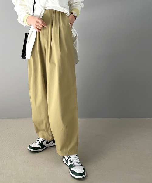 Java(ジャバ)の「《JaVa ジャバコラボ》絶妙なルーズ感。綿100%シャカシャカサーカスパンツ(その他パンツ・レディース・カーキ系/アイボリー/ベージュ/ブラック・SMALL/MEDIUM/LARGE/X-LARGE)」の5枚目の写真