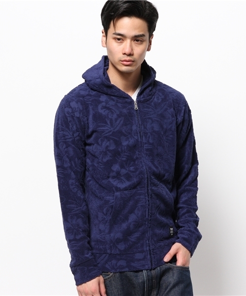 VENCEEXCHANGE（ヴァンスエクスチェンジ）の「ﾊﾟｲﾙﾊﾅｶﾞﾗJQDﾊﾟｰｶｰ               （パーカー・メンズ・ネイビー/オフホワイト/ライトグレー・LARGE/MEDIUM）」の3枚目の写真