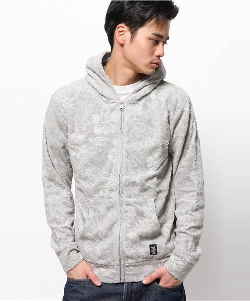 VENCEEXCHANGE（ヴァンスエクスチェンジ）の「ﾊﾟｲﾙﾊﾅｶﾞﾗJQDﾊﾟｰｶｰ               （パーカー・メンズ・ネイビー/オフホワイト/ライトグレー・LARGE/MEDIUM）」の2枚目の写真