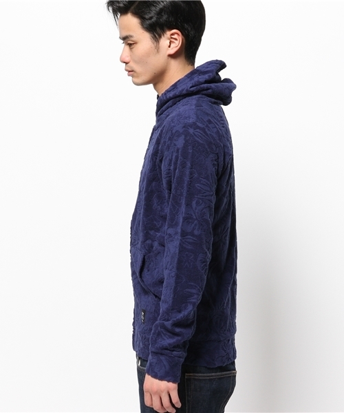 VENCEEXCHANGE（ヴァンスエクスチェンジ）の「ﾊﾟｲﾙﾊﾅｶﾞﾗJQDﾊﾟｰｶｰ               （パーカー・メンズ・ネイビー/オフホワイト/ライトグレー・LARGE/MEDIUM）」の5枚目の写真