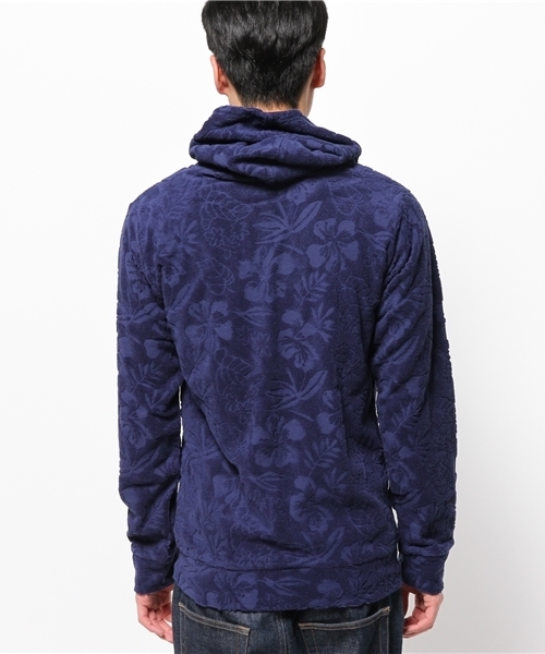 VENCEEXCHANGE（ヴァンスエクスチェンジ）の「ﾊﾟｲﾙﾊﾅｶﾞﾗJQDﾊﾟｰｶｰ               （パーカー・メンズ・ネイビー/オフホワイト/ライトグレー・LARGE/MEDIUM）」の6枚目の写真