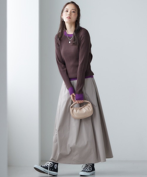 miclat（ミクラ）の「大きいサイズ　ハリ感ボリュームスカート　miclat（スカート・レディース・ベージュ系/ブラック・L/LL/3L/4L/5L）」の21枚目の写真