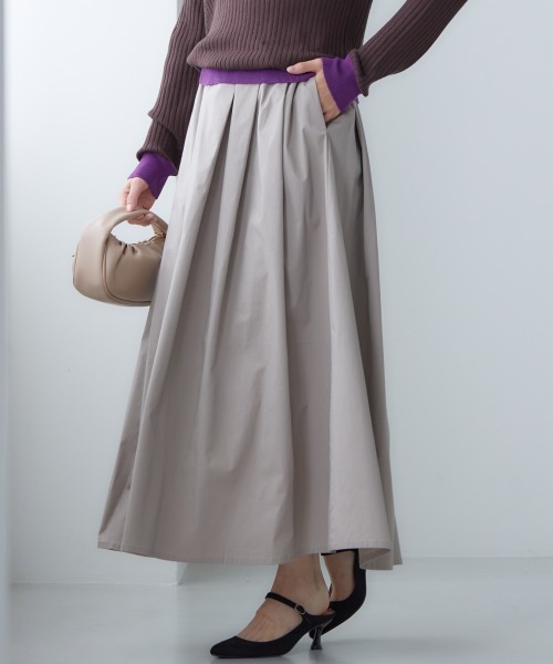 miclat（ミクラ）の「大きいサイズ　ハリ感ボリュームスカート　miclat（スカート・レディース・ベージュ系/ブラック・L/LL/3L/4L/5L）」の9枚目の写真