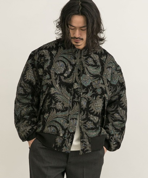 URBAN RESEARCH(アーバンリサーチ)の「URBAN RESEARCH iD ゴブランシェニール織ブルゾン(ブルゾン・メンズ・ネイビー/ブラック・MEDIUM/LARGE)」の3枚目の写真
