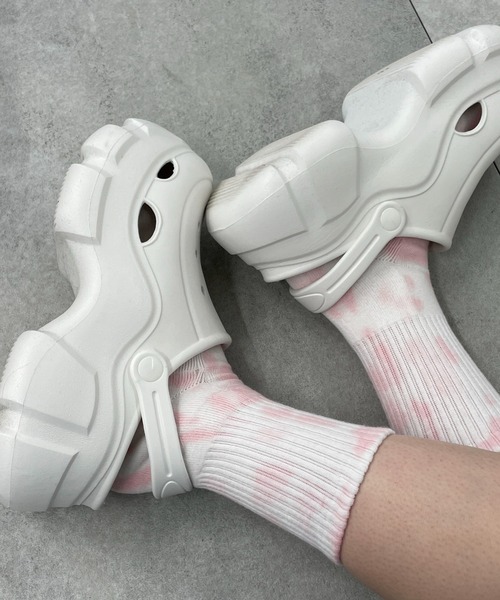 WEGO（ウィゴー）の「WEGO/タイダイソックス（ソックス/靴下・レディース・グリーン/オレンジ/ブルー/ブラック/ブラウン/ライトピンク/オレンジ系その他・23-25cm）」の5枚目の写真