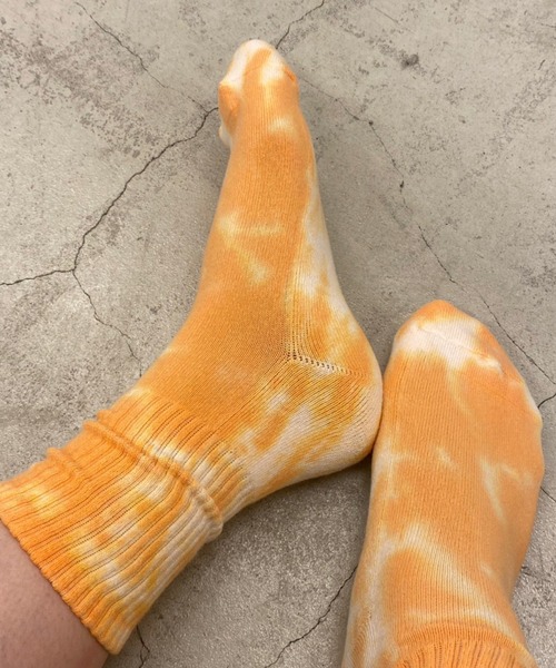 WEGO（ウィゴー）の「WEGO/タイダイソックス（ソックス/靴下・レディース・グリーン/オレンジ/ブルー/ブラック/ブラウン/ライトピンク/オレンジ系その他・23-25cm）」の18枚目の写真