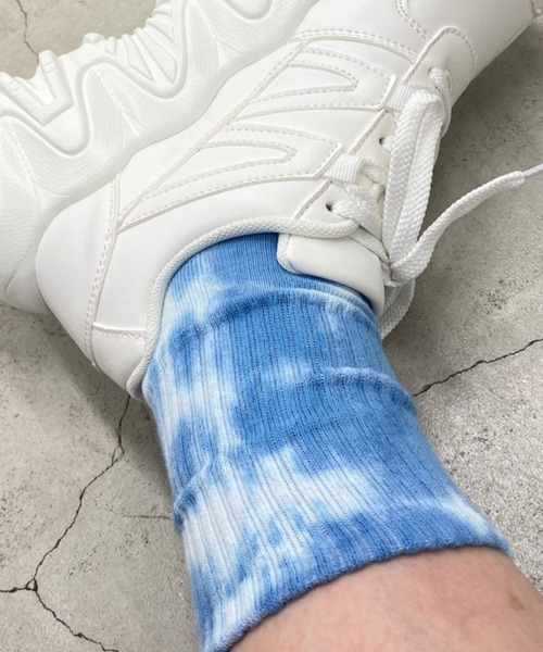 WEGO（ウィゴー）の「WEGO/タイダイソックス（ソックス/靴下・レディース・グリーン/オレンジ/ブルー/ブラック/ブラウン/ライトピンク/オレンジ系その他・23-25cm）」の17枚目の写真