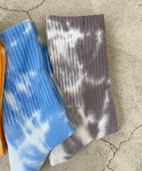 WEGO（ウィゴー）の「WEGO/タイダイソックス（ソックス/靴下・レディース・グリーン/オレンジ/ブルー/ブラック/ブラウン/ライトピンク/オレンジ系その他・23-25cm）」の11枚目の写真