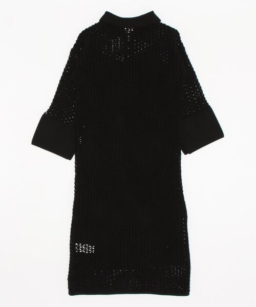 FRAY I.D（フレイアイディー）の「メッシュ風ニットワンピース
