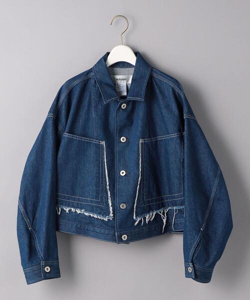 sulvam＞ショート デニムジャケット