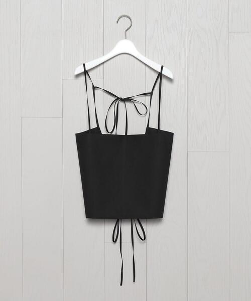 H BEAUTY&YOUTH UNITED ARROWS(エイチビューティーアンドユースユナイテッドアローズ)の「<H>COTTON CAMISOLE/キャミソール(キャミソール・レディース・ブラック/グレー・FREE)」の1枚目の写真