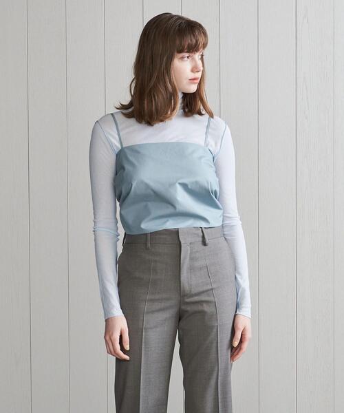 H BEAUTY&YOUTH UNITED ARROWS(エイチビューティーアンドユースユナイテッドアローズ)の「<H>COTTON CAMISOLE/キャミソール(キャミソール・レディース・ブラック/グレー・FREE)」の3枚目の写真
