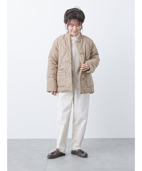 ehka sopo(エヘカソポ)の「ウエストフリルテーパードパンツ(その他パンツ・レディース・ネイビー/キナリ/カーキ・フリ-)」の17枚目の写真