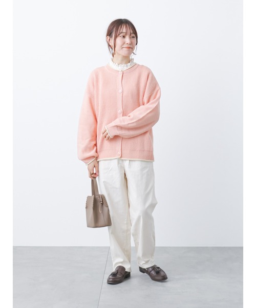 ehka sopo(エヘカソポ)の「ウエストフリルテーパードパンツ(その他パンツ・レディース・ネイビー/キナリ/カーキ・フリ-)」の18枚目の写真