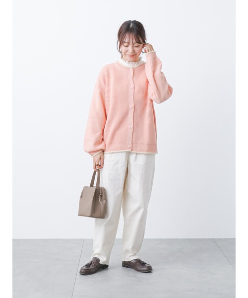 ehka sopo(エヘカソポ)の「ウエストフリルテーパードパンツ(その他パンツ・レディース・ネイビー/キナリ/カーキ・フリ-)」の19枚目の写真