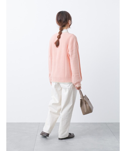 ehka sopo(エヘカソポ)の「ウエストフリルテーパードパンツ(その他パンツ・レディース・ネイビー/キナリ/カーキ・フリ-)」の21枚目の写真