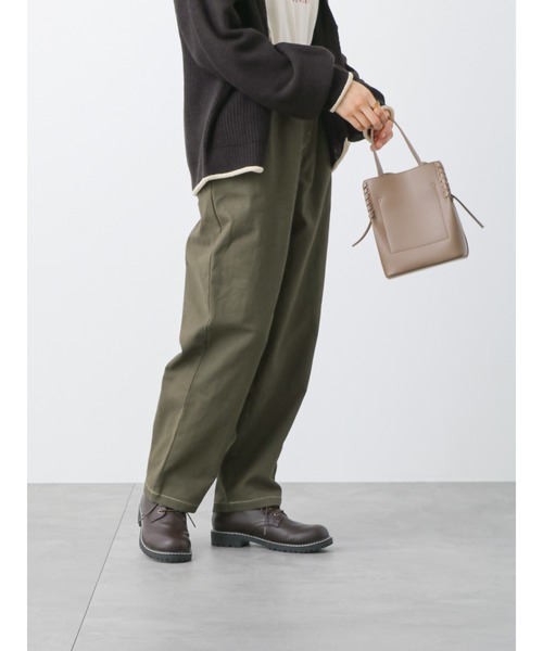 ehka sopo(エヘカソポ)の「ウエストフリルテーパードパンツ(その他パンツ・レディース・ネイビー/キナリ/カーキ・フリ-)」の12枚目の写真